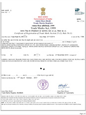 印度商标证书